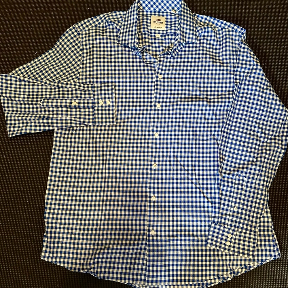 Ben Sherman tailored slim fit dress shirt 17.5 x 34/35